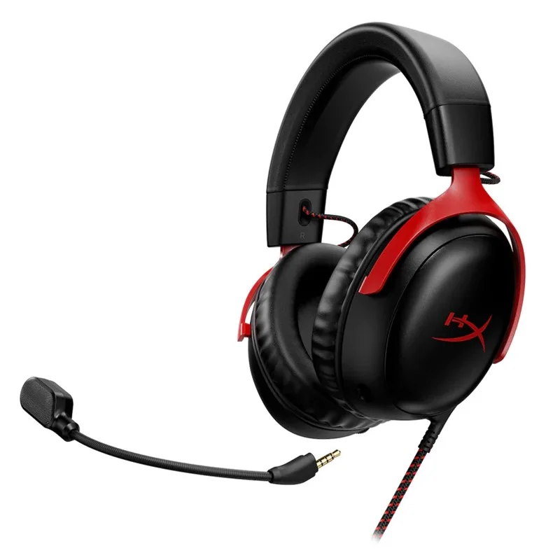 HyperX Cloud III DTS Headphone:X Spatial Audio Wired Gaming Headset for PC, PS5, PS4, Xbox One, Switch - Black/Red - Image 3