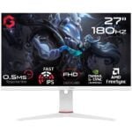 GAMEON  Artic Pro Series 27" FHD, 180Hz, MPRT 0.5ms, Fast IPS Gaming Monitor (Support PS5) - White