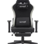 Gamax Gaming Chair model BS-7970 with Foot Rest - Black