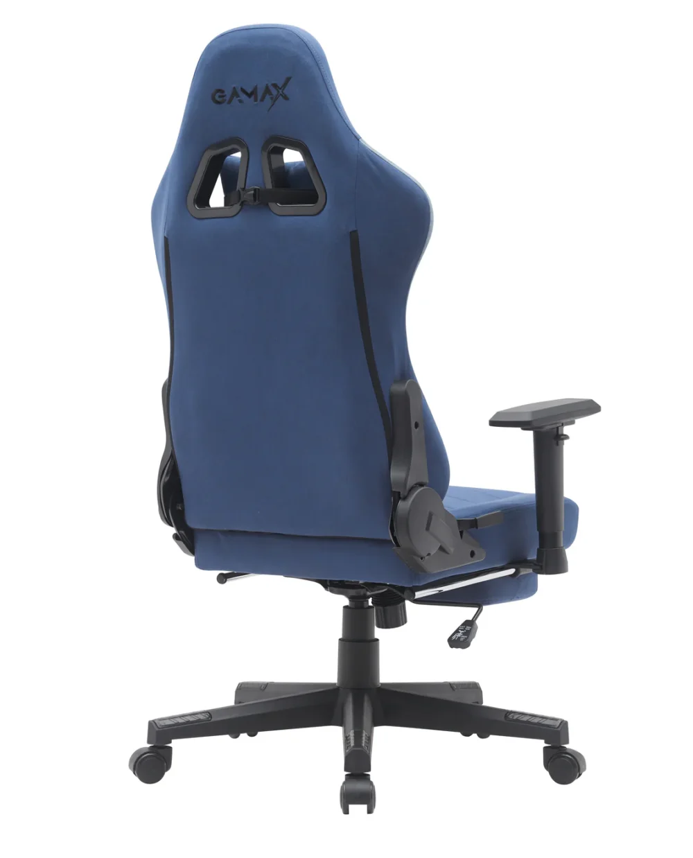 Gamax Gaming Chair model BS-7970 with Foot Rest - Dark Blue - Image 4