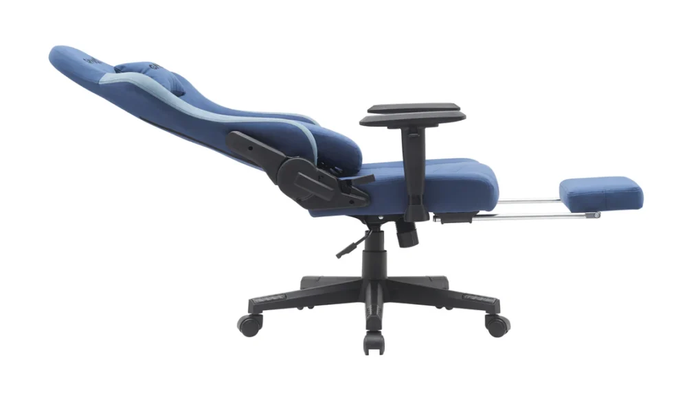 Gamax Gaming Chair model BS-7970 with Foot Rest - Dark Blue - Image 7