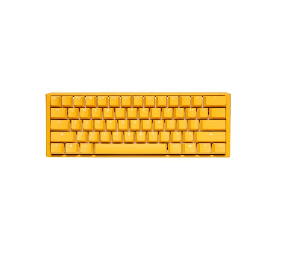 DUCKY ONE 3 MINI YELLOW HOTSWAP RGB DOUBLE SHOT PBT MECHANICAL KETBOARD CHRRY RGDB RE