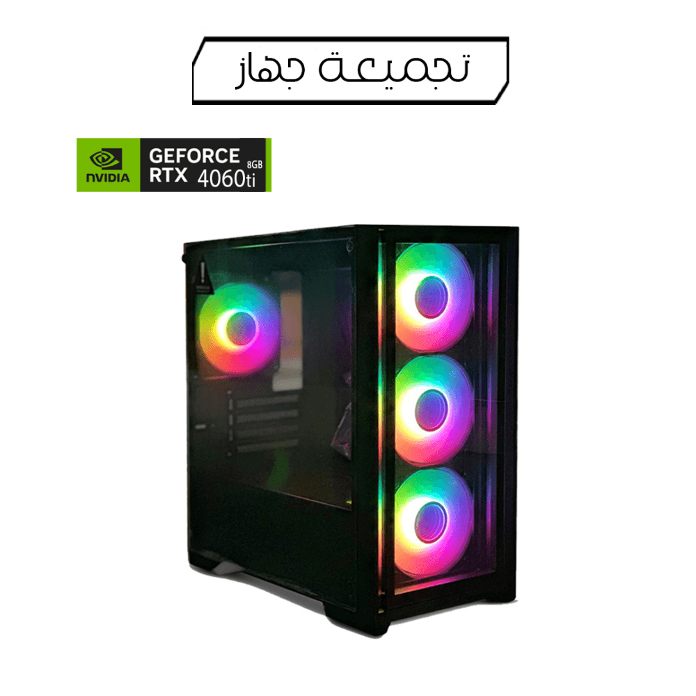 i5 GAMING PC, i5-14400F , Rtx 4060 ti 8GB, ,WINDOWS 11 PRO -Black