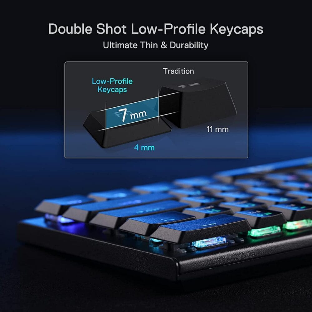Redragon K614 Anivia RGB Mechanical Gaming Keyboard – Low Profile Red Switch (Black) - Image 13