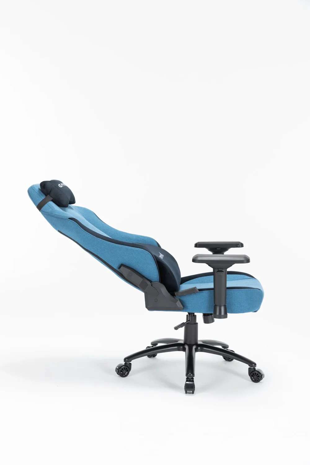 Gamax Ergonomic Adjustable Gaming Chair with Lumbar Support - Light Blue & Black - Image 8