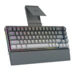 REDRAGON SHACO K641 PRO WIRELESS ALUMINUM KEYBOARD RED SWITCH - GREY WHITE