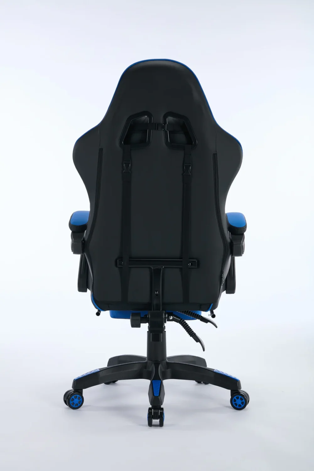 Oartex Gaming Chair with Foot Rest - Black & Blue - Image 5