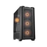 Cougar MX600 Mid Tower Tempered Glass Side Panel Case with 4 RGB Fans - Black