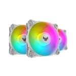 Asus TUF Gaming TF120 ARGB Triple Fan Kit with Controller - White