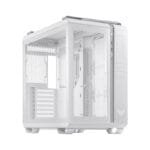 Asus TUF Gaming GT502 Mid Tower Steel Plastic TG Front Side & Left Side Tempered Glass Panel Case - White