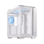 Asus TUF Gaming GT502 PLUS Mid Tower Steel Plastic TG Front Side & Left Side Tempered Glass Panel Case with 4x RGB Fans - White