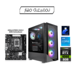 Gaming PC 14th Gen. i5-14400F Processor, ASRock B760M-H2/M.2 D5 Motherboard, 16GB DDR5 RAM, 1TB NVMe SSD, RTX 4060 8GB VGA, 750 Watt PSU, Thermaltake View 200 TG Case, USB WiFi Adapter, Win 11 Pro License