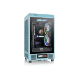 Thermaltake The Tower 200 Mini Tower Front Side Tempered Glass 1 Fans - Turquoise