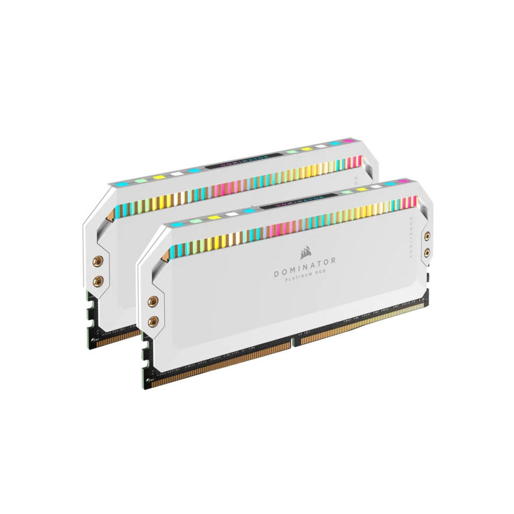 ⁦Corsair Dominator Platinum RGB 32GB (2x16GB) DDR5 5600MHz C36 Memory Kit - White⁩ - الصورة ⁦2⁩