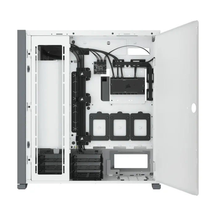 Corsair iCUE 7000X RGB Tempered Glass With 3 RGB & 1 Rear Fans Full-Tower ATX PC Case - White - Image 5