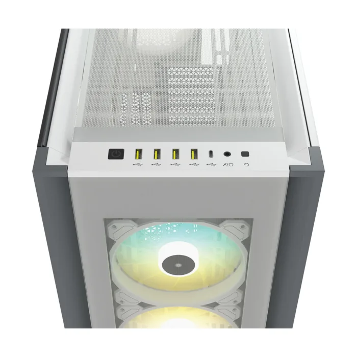 Corsair iCUE 7000X RGB Tempered Glass With 3 RGB & 1 Rear Fans Full-Tower ATX PC Case - White - Image 7