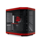 HYTE Y70 Mid Tower Two Panel Front & Left Side Tempered Glass Case without Fan - Black/Red