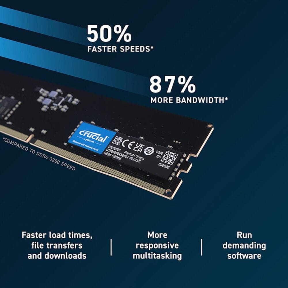 Crucial RAM 32GB DDR5 4800MT/s Desktop Memory - Image 4