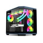 Acer V950 Mid Tower Two Panel Front & Left Side Tempered Glass Case with 7 RGB Fans - Black