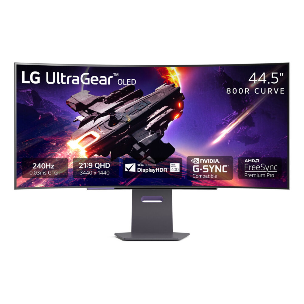 LG UltraGear 45GS95QE-B 45" UWQHD OLED 240Hz 0.03ms HDMI 2.1 Curved Gaming Monitor