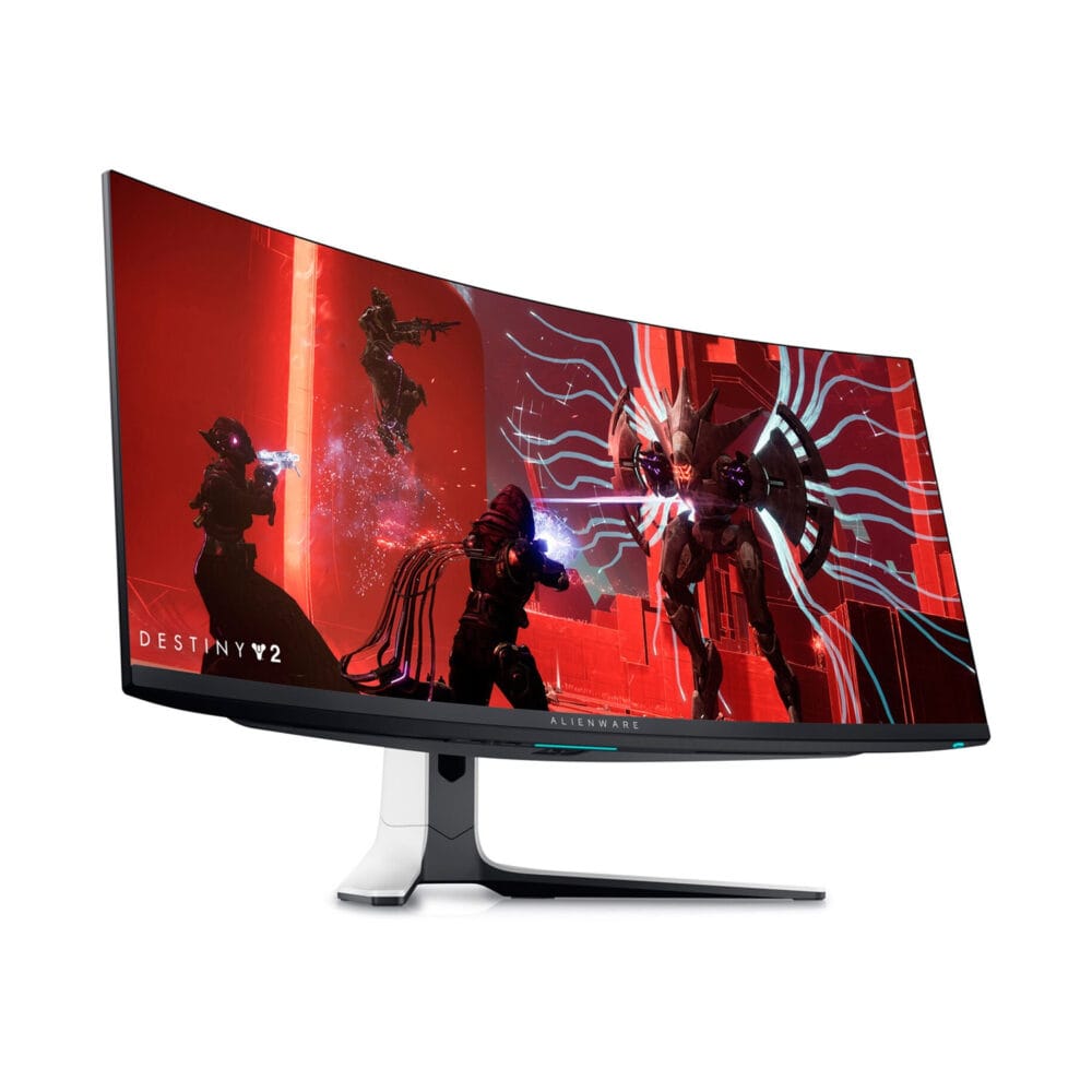 ⁦Dell Alienware AW3423DW 34" QD OLED 175Hz 0.1ms WQHD (3440X1440) HDR400 Nvidia G-Sync Ultimate Curved Gaming Monitor⁩ - الصورة ⁦2⁩