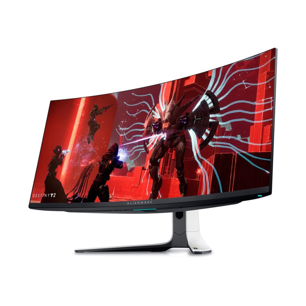⁦Dell Alienware AW3423DW 34" QD OLED 175Hz 0.1ms WQHD (3440X1440) HDR400 Nvidia G-Sync Ultimate Curved Gaming Monitor⁩ - الصورة ⁦3⁩