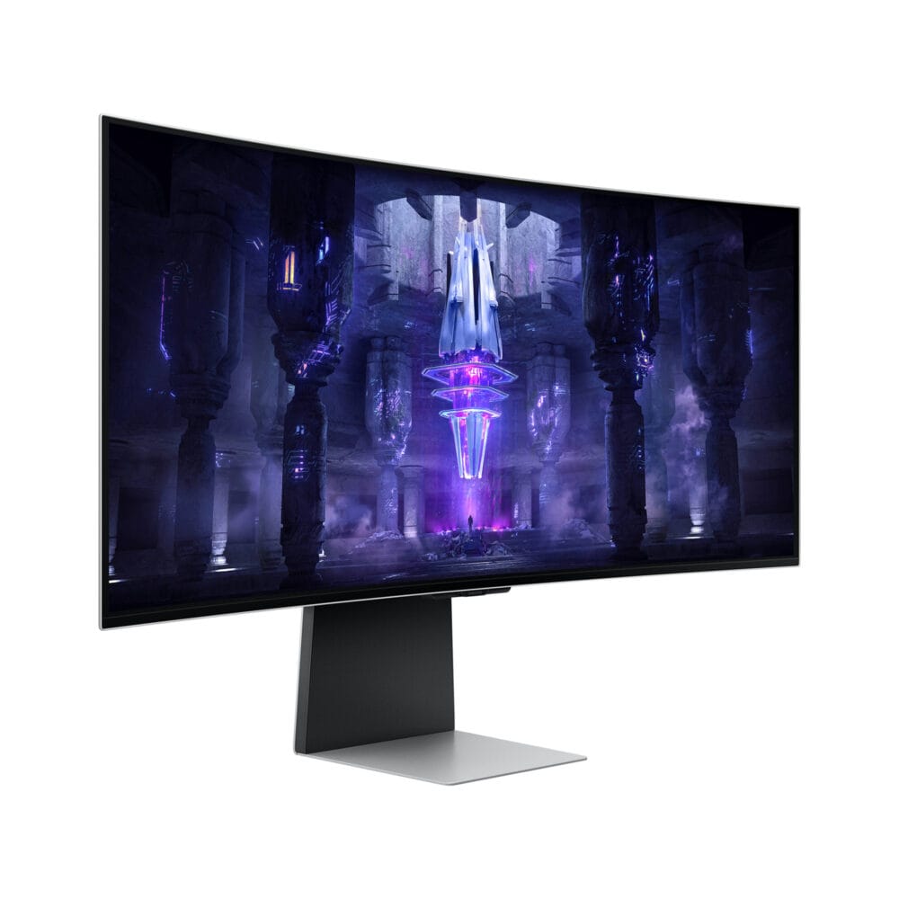 ⁦Samsung Odyssey OLED G8 34" 175Hz 0.1ms QHD Smart Curved Gaming Monitor - S34BG850SM⁩ - الصورة ⁦2⁩