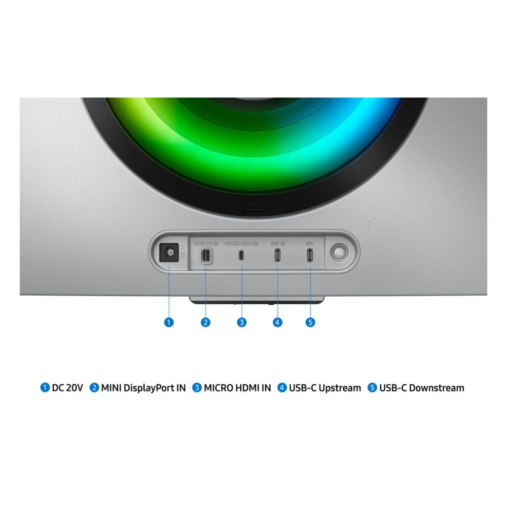 ⁦Samsung Odyssey OLED G8 34" 175Hz 0.1ms QHD Smart Curved Gaming Monitor - S34BG850SM⁩ - الصورة ⁦6⁩