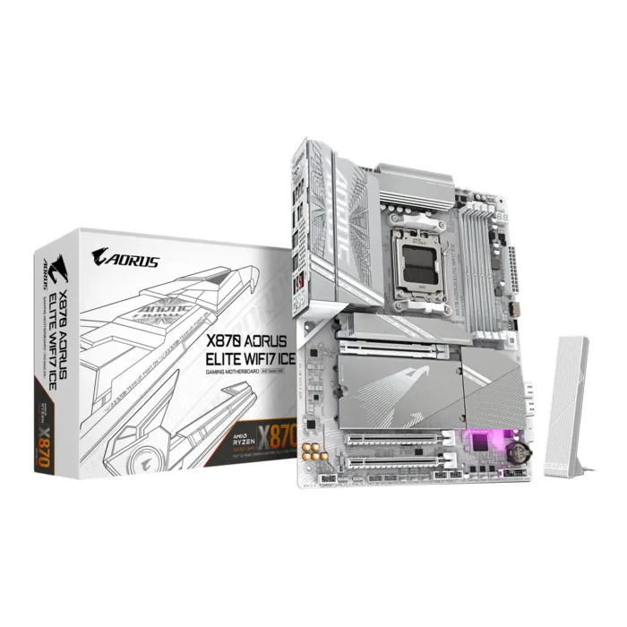 GigaByte X870 Aorus Elite Wifi7 ICE AMD Ryzen DDR5 Gaming Motherboard