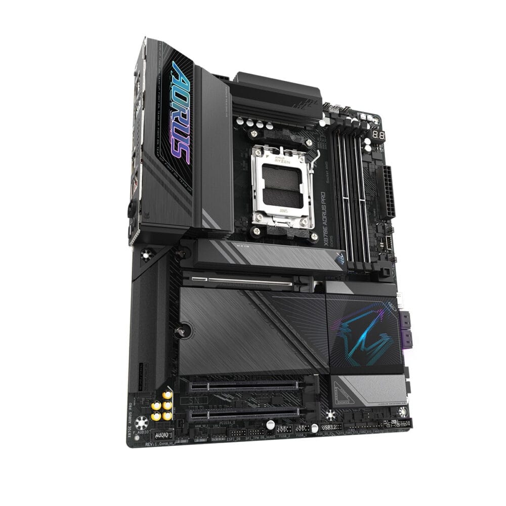 ⁦GigaByte X870E Aorus Pro Wifi7 AMD PCIe 5.0 Gaming MotherBoard⁩ - الصورة ⁦3⁩