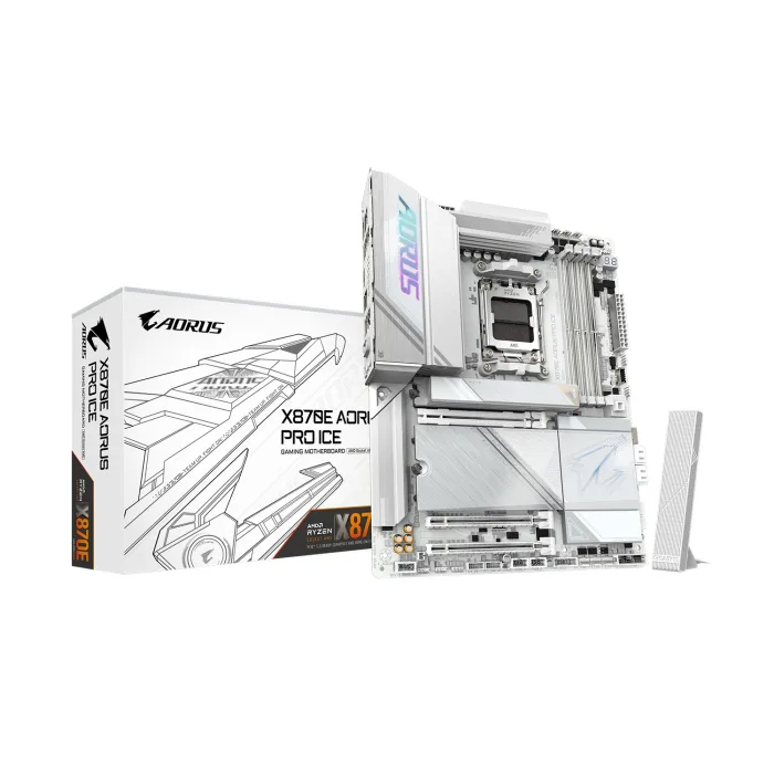 Gigabyte X870E AORUS Pro Ice AMD AM5 ATX Gaming Motherboard