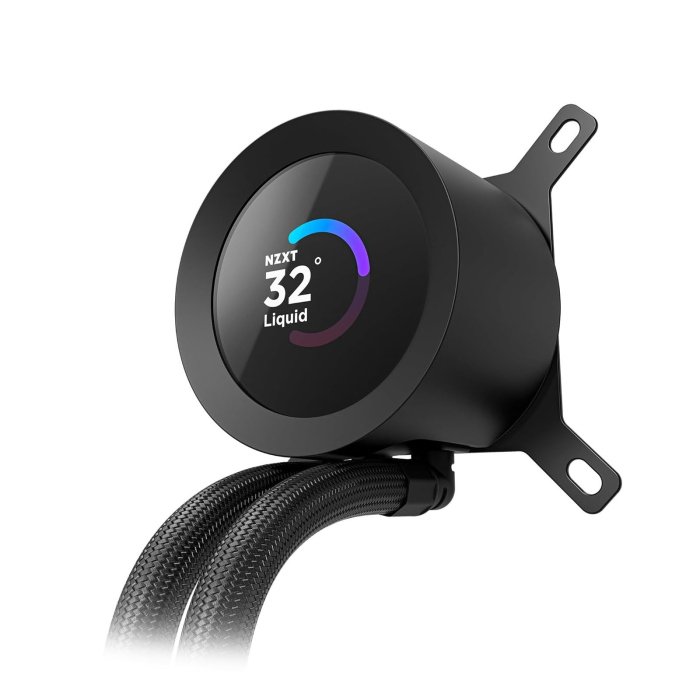 NZXT Kraken Plus 240 RGB 240mm Liquid Cooler With 1.54" LCD Display - Black - Image 4
