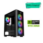 Gaming PC i5-12400F Processor, H610 Motherboard, 16GB DDR4 RAM, 1TB NVMe SSD, RTX 3060 12GB VGA, 650 WATT PSU, Sharx Striker Mid Tower Gaming Case, 4x Pre-Installed RGB Fans, USB WiFi Adapter, Windows 11 Pro License