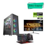 Gaming PC Ultra 5 225F CPU,ASUS H810 WIFI Motherboard,16GB RAM D5,1TB SSD NVME,RTX 5060 8GB VGA,750 WATT PSU,Thermaltake V250 TG Case 3-ARGB Fans,Win 11 Pro (License)+Twisted Minds 32" FHD 180Hz Curved Gaming Monitor+Redragon 4-in-1 RGB Wired Gaming Set