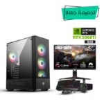 Gaming PC i5-14400F,H610 D5 Motherboard,16GB D5 RAM,1TB NVMe SSD,RTX 5060Ti 8GB,750 WATT PSU,MSI MAG Forge 112R Case,USB Wi-Fi Adapter,Win 11 Pro (License)+GAMEON Call Of Duty COD27FHD180IPS 27" FHD,180Hz,HDMI 2.1 Gaming Monitor+Sharx JS4X1 4in1 Bundle