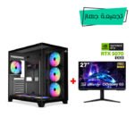 Gaming PC i7-14700F,GigaByte Intel B760M G AX WIFI DDR5 MB,32GB DDR5 (6000) RAM,1TB NVMe SSD,RTX 5070 12GB VGA,850 Watt GOLD PSU,AZZA L240 Liquid Cooler,Sharx Profin XI700B Case Black,Win 11 Pro License,Samsung Odyssey G3 27" VA FHD 180Hz Gaming Monitor