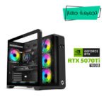 Gaming PC Intel Ultra 7 265K CPU, Asus Z890-P WiFi MotherBoard, 32GB DDR5 (6000) RAM, 2TB NVMe Gen-4 SSD, GigaByte RTX 5070 Ti 16GB VGA, 850 Watt GOLD PSU, L360 Liquid Cooler, GameOn Infinity Series Digital Display Screen Case, Windows 11 Pro License