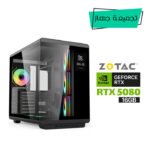 Gaming PC RYZEN 7-9800X3D Processor, ASUS X870-P WIFI Motherboard, 32GB DDR5 RAM, 2TB NVMe SSD GEN-4, ZOTAC RTX 5080 16GB VGA, SILVER STONE 1000 WATT GOLD PSU, ACER L360 Liquid Cooler, Acer U600 ATX Mid Tower 7x ARGB Fans, Windows 11 Pro (License)