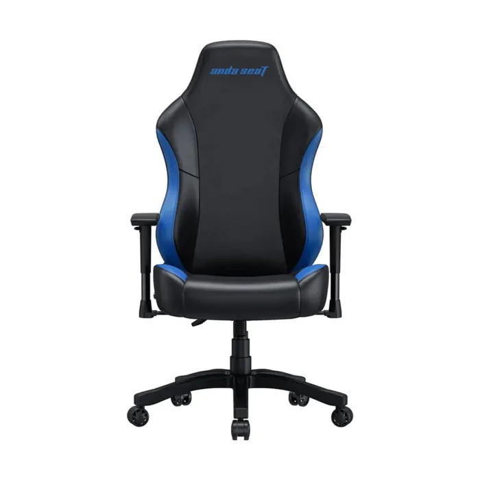 Anda Seat Luna Gaming Chair PVC Leather Head Cushion, Chair, Lumbar Support - Black/Blue( Installation not included ) - Image 8