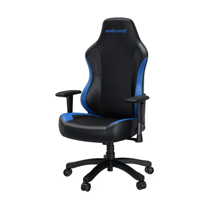 Anda Seat Luna Gaming Chair PVC Leather Head Cushion, Chair, Lumbar Support - Black/Blue( Installation not included ) - Image 6